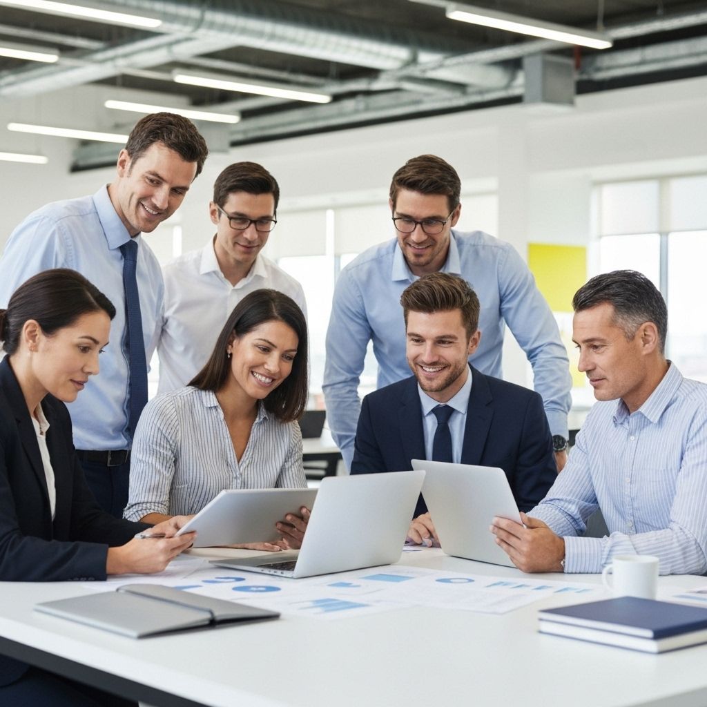 Accounting team at work